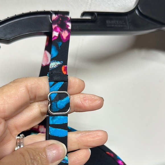 Black and Blue Swim Tankini Top - Picture 5 of 7